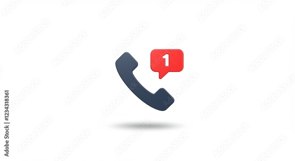 Minimal phone icon with food arrival notification