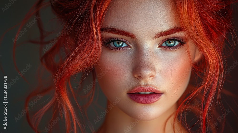 Obraz premium Portrait of a beautiful woman.