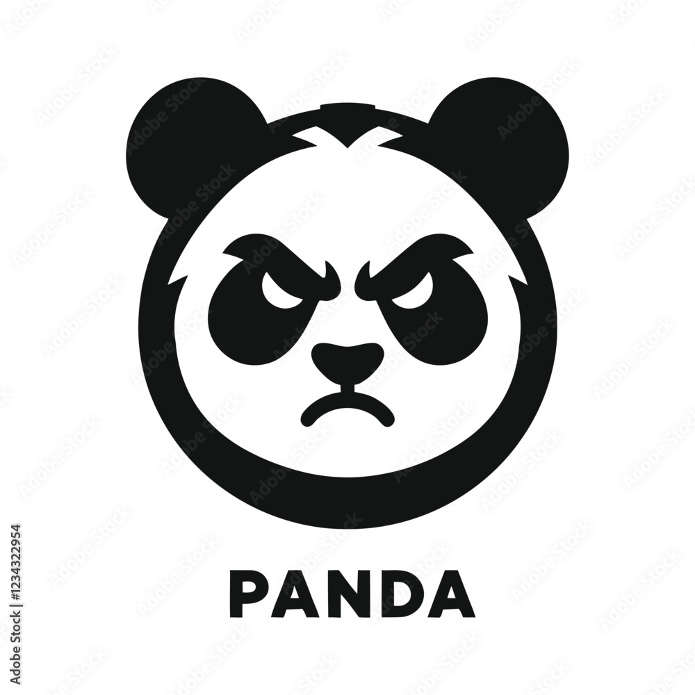 Angry Panda Mascot Logo Design Angry Panda Mascot Logo Design