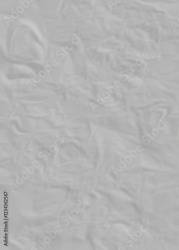 Abstract gray crumpled paper seamless texture. An abstract close-up of white and gray crumpled and creased paper texture background. 