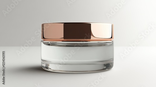 Luxury cream jar elegant design photo