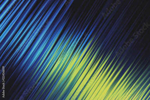 Abstract Diagonal Lines Background - Blue Yellow Gradient