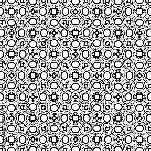 Monochrome seamless flower vector design with intricate petal details and smooth repetition.