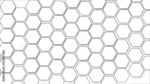 Abstract honeycomb pattern hexagonal background. White hexagon honeycomb outline art for design element. Golden hexagon pattern honeycomb background. Honeycomb concept design abstract technology bg.
