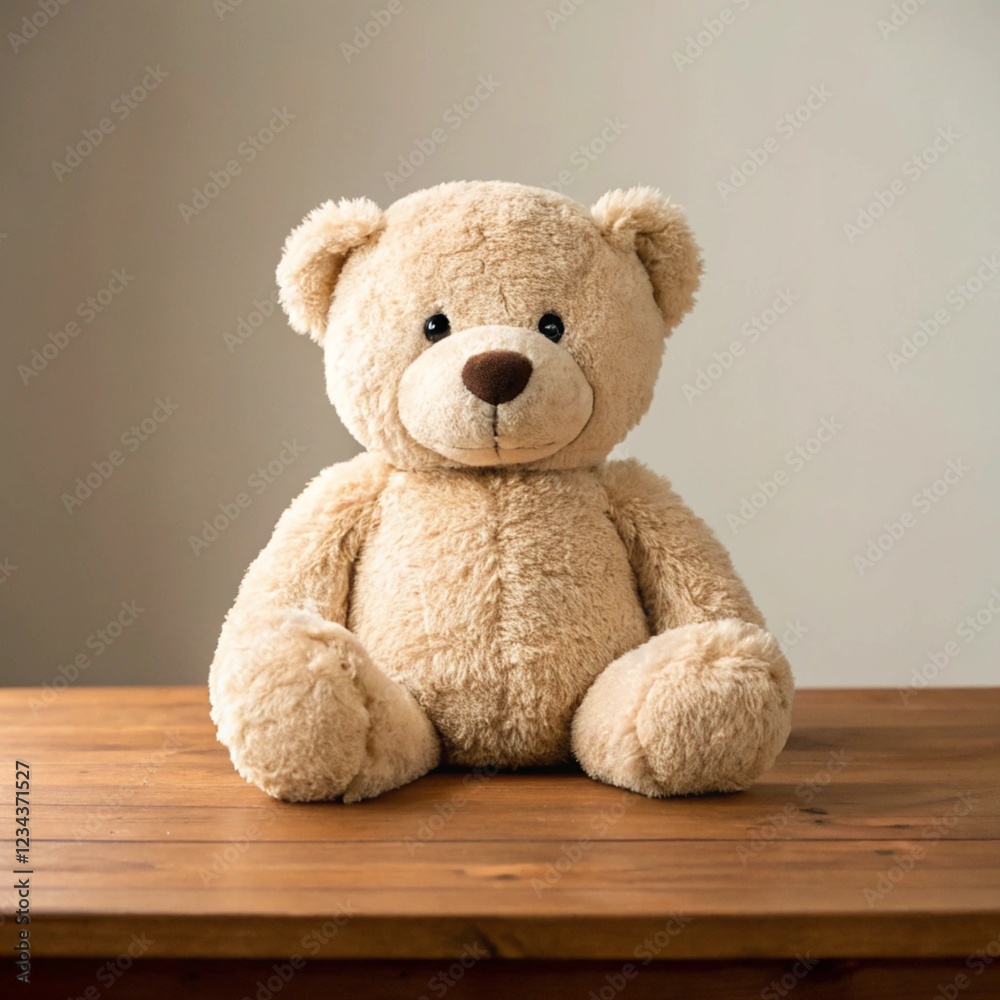 Obraz premium Teddy bear on the floor