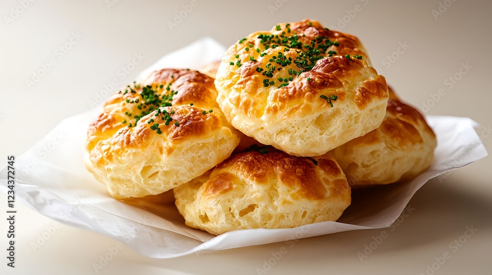 Golden Cheese Biscuits with Fresh Herbs