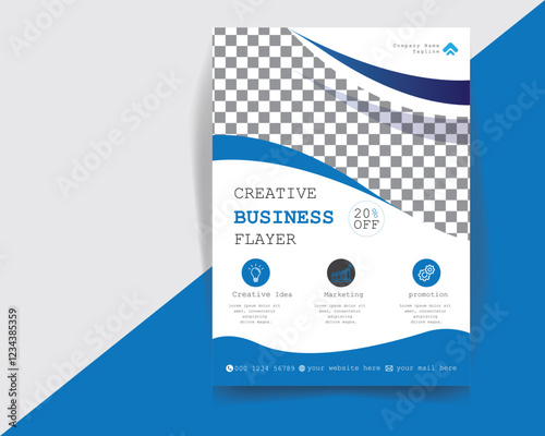 Creative Marketing Agency Business flayer design template