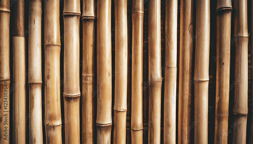 A captivating shot of bamboo sticks arranged in a grid, forming a visually pleasing background A captivating shot of bamboo sticks arranged in a grid, forming a visually pleasing background