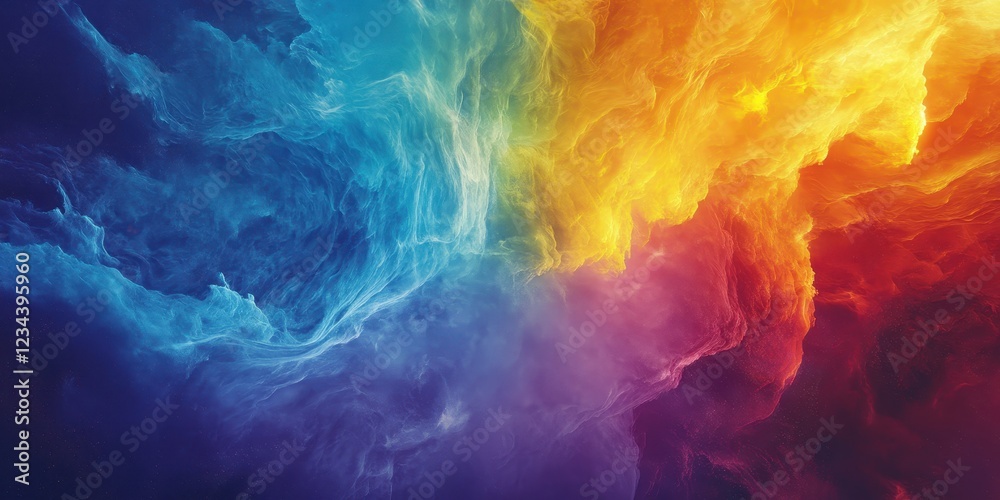 Vibrant abstract colors blending in a mesmerizing cosmic swirl design. Vibrant abstract colors blending in a mesmerizing cosmic swirl design.