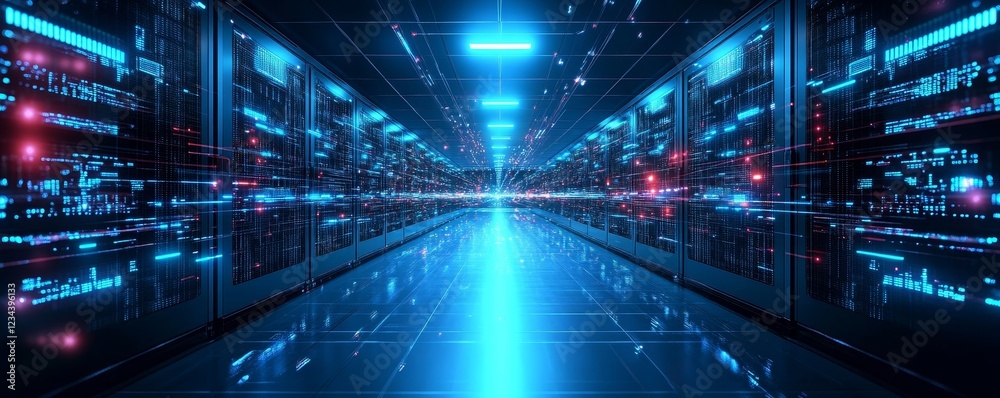 Fototapeta premium Business Computer Online Update