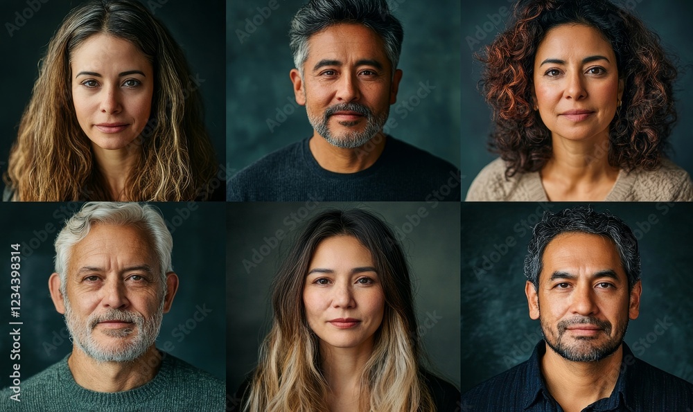 People Face Headshot Collage People Face Headshot Collage
