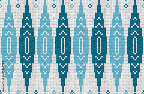 Scandinavian style seamless mosaic tiles pattern
