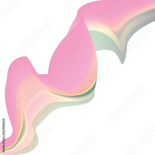  Colorful line wave fluid abstract background design