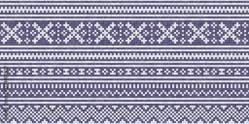 Scandinavian style seamless mosaic tiles pattern