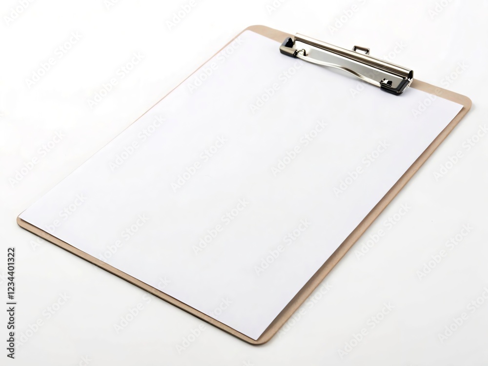 clipboard with blank paper clipboard with blank paper