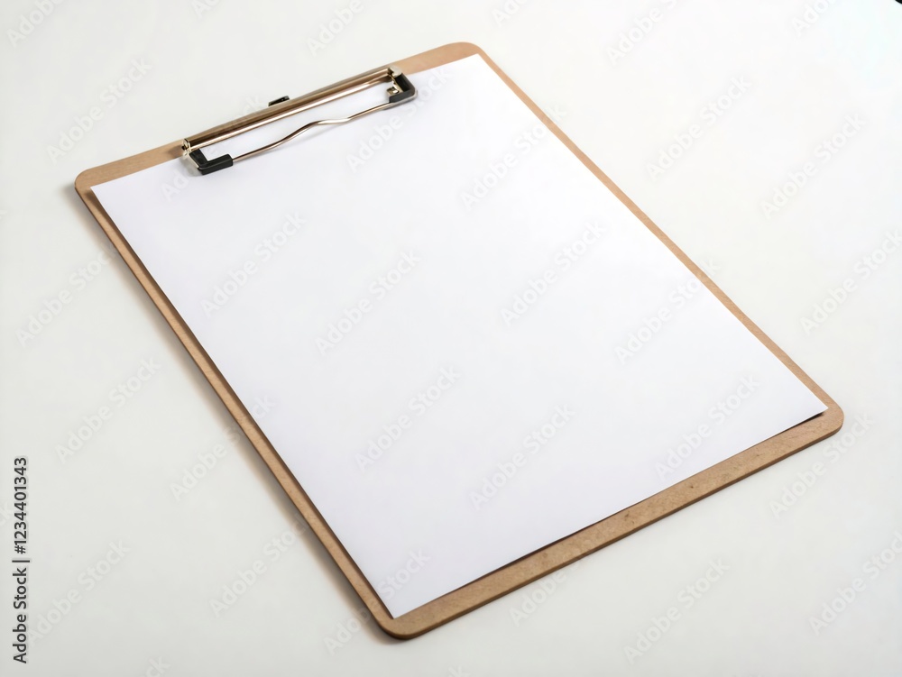 clipboard with blank paper clipboard with blank paper