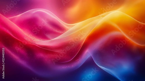 Abstract blurred background of rainbow sparkling light bulbs: holiday display