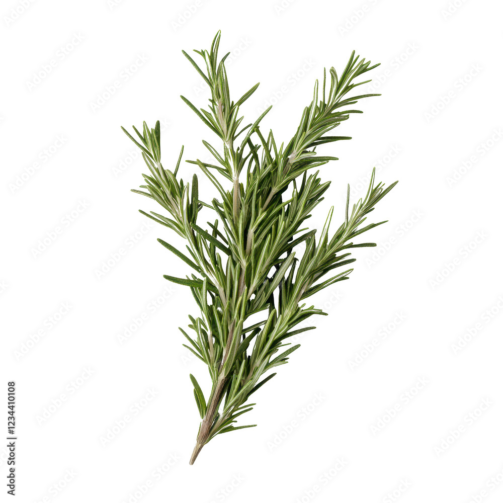 Fresh rosemary sprig ready for culinary use or herbal remedies.