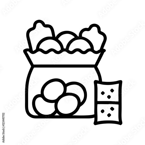 snacks icon design