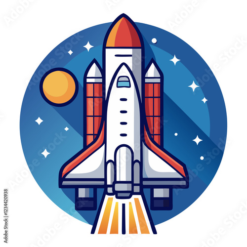 space shuttle icon design