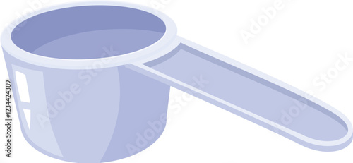 Plastic measuring scoop often included with protein powder, creatine, pre workout, and other sports nutrition products