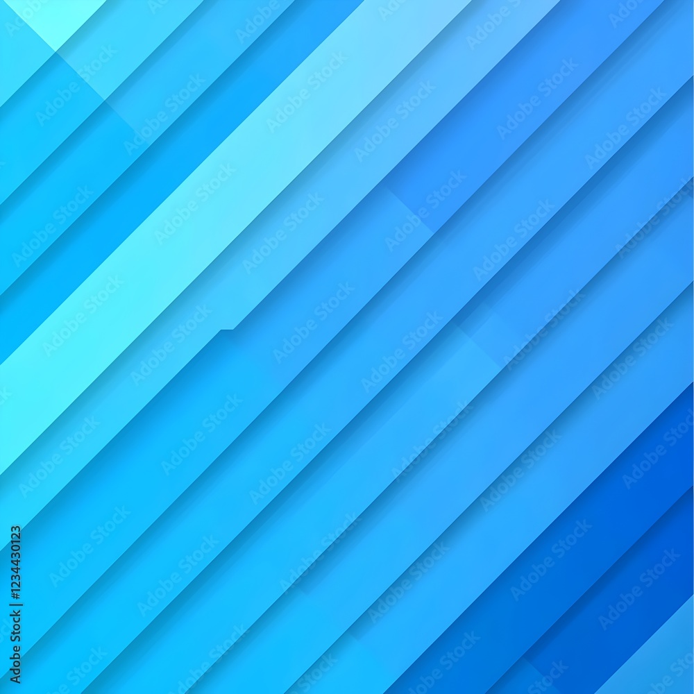 Obraz premium An abstract pattern featuring dynamic blue gradients and layered stripes, creating a sense of movement and depth, ideal for a modern design aesthetic.