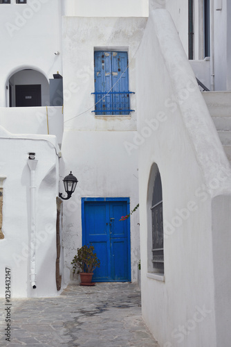 Fototapeta Naklejka Na Ścianę i Meble -  street in village city, Naxos