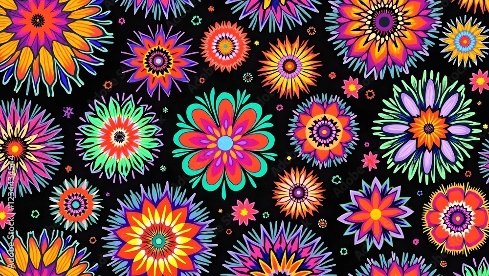 seamless pattern with flowers seamless pattern with flowers