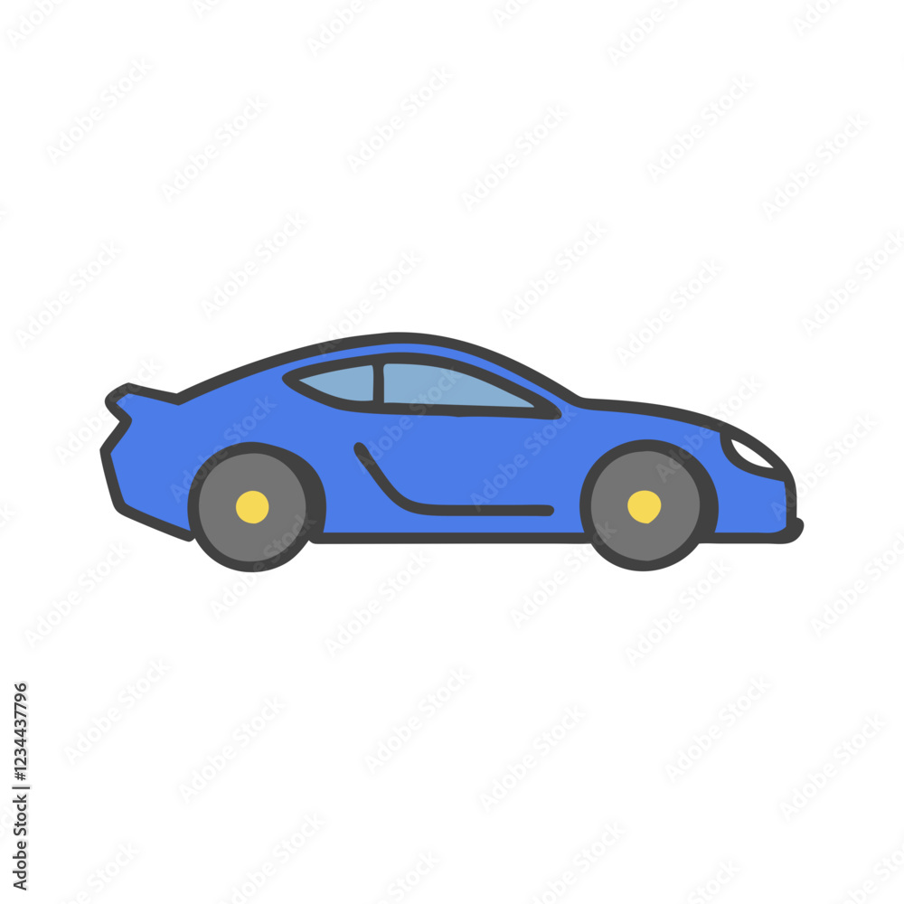 Fototapeta premium sports car icon design