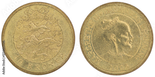 Canvas Print 10 danish kroner