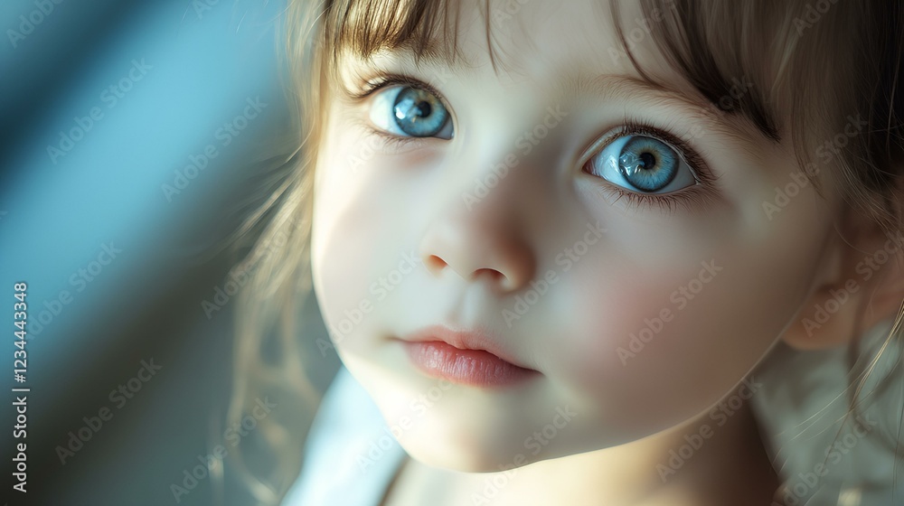 Enchanting Blue-Eyed Little Girl – Soft and Dreamy Child Portrait Enchanting Blue-Eyed Little Girl – Soft and Dreamy Child Portrait
