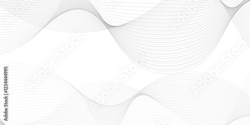 Abstract wave and curved blend lines on transparent background. Sound, music, volume background. Design for brochure, flyer, banner, template, wallpaper background and many more.