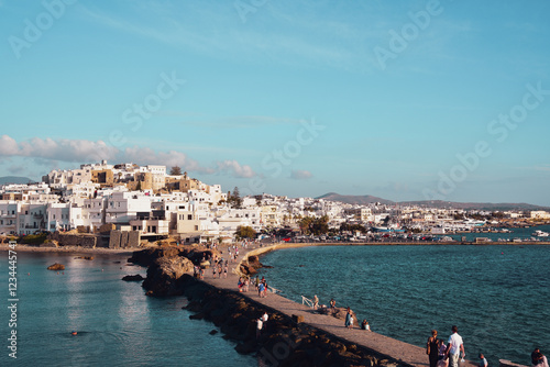 Fototapeta Naklejka Na Ścianę i Meble -  view of the town Naxos