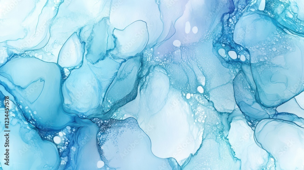 Abstract ink art with blue and white blending textures, used for backgrounds Abstract ink art with blue and white blending textures, used for backgrounds