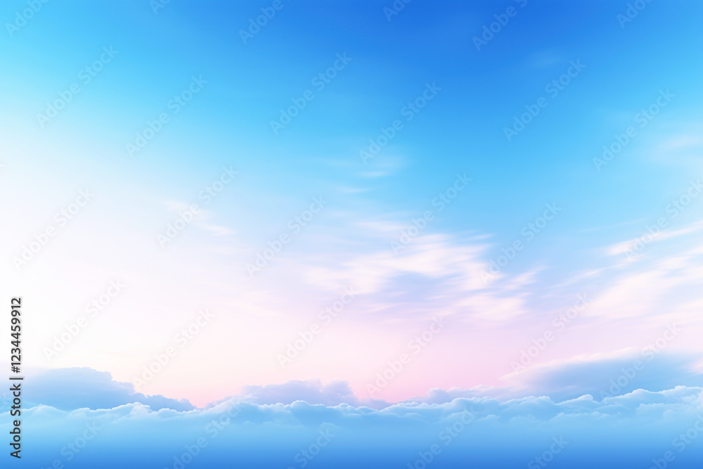 Obraz premium clear blue sky with clouds