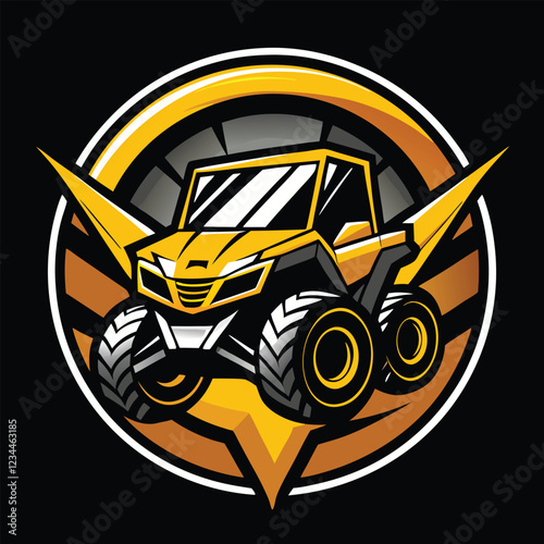 UTV - ATV Buggy   Vehicle Vector Illustration