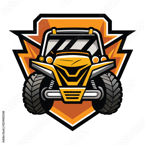 UTV - ATV Buggy   Vehicle Vector Illustration