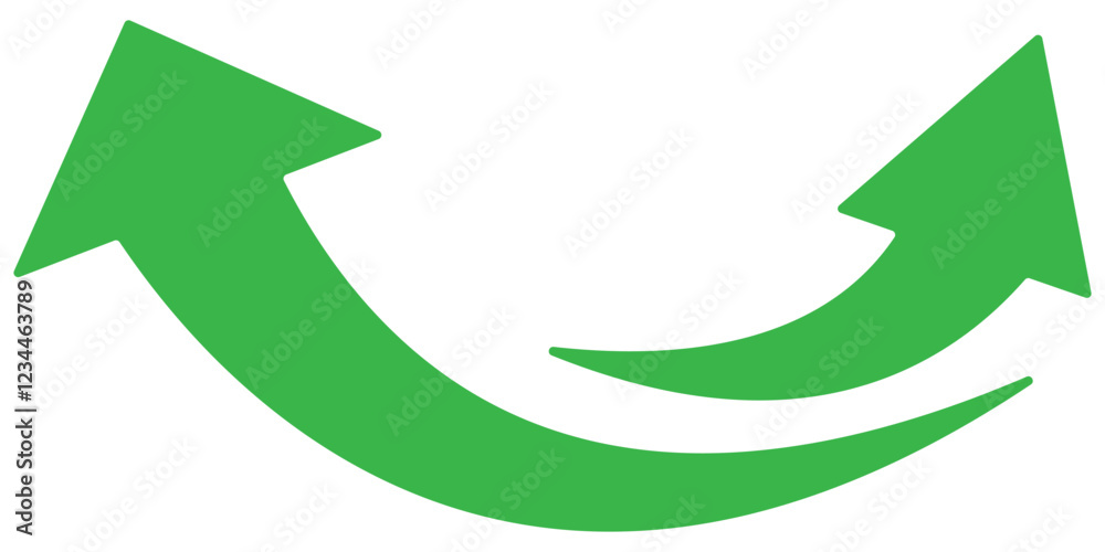 Set of long green curve arrow icon vector . green curve arrow icon set. long arrow icon set. curve arrow vector illustration. Curved or arch arrow icon Set of long green curve arrow icon vector . green curve arrow icon set. long arrow icon set. curve arrow vector illustration. Curved or arch arrow icon