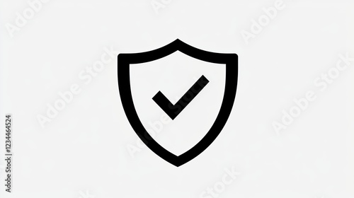 Approved security shield icon, checkmark, white background, digital graphic, website design Free Download Approved security shield icon, checkmark, white background, digital graphic, website design - GFXLoad