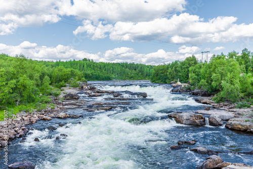 Skoltefossen Wasserfall in Nordnorwegen