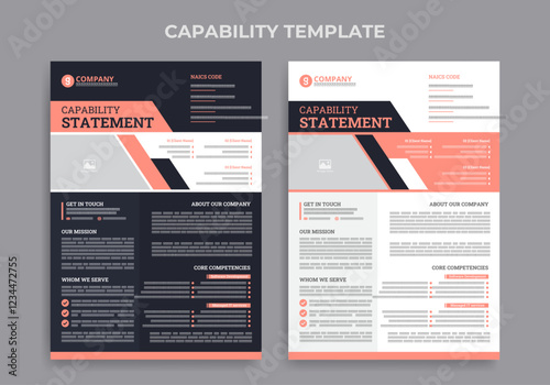 Capability Statement Template Design