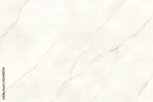 Elegant White Marble Background with Subtle Veins and Texture