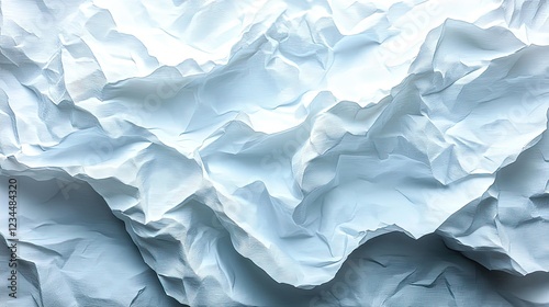 Wallpaper Mural Crumpled white paper sheet texture in light, for background and design use Torontodigital.ca