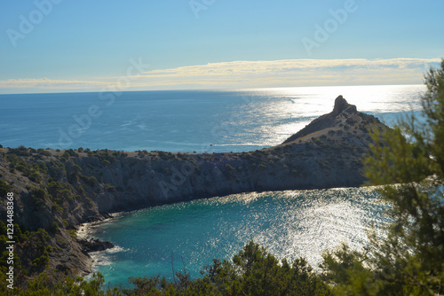 Beautiful scenery, Southern coast of Crimea, Karaul Oba, New World photo