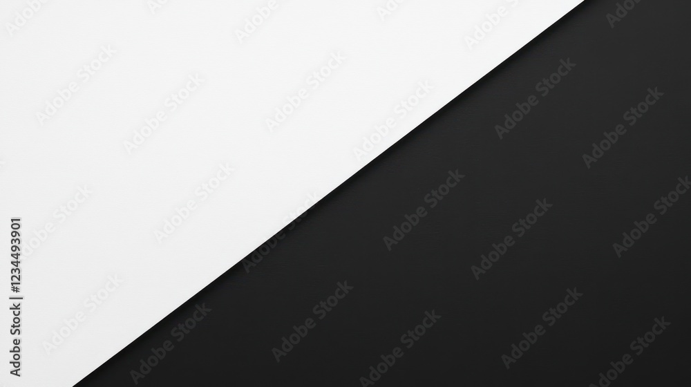 Diagonal split black white paper texture background design Diagonal split black white paper texture background design