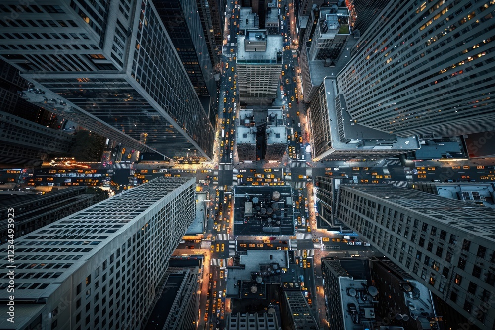 Obraz premium New York City city architecture cityscape.