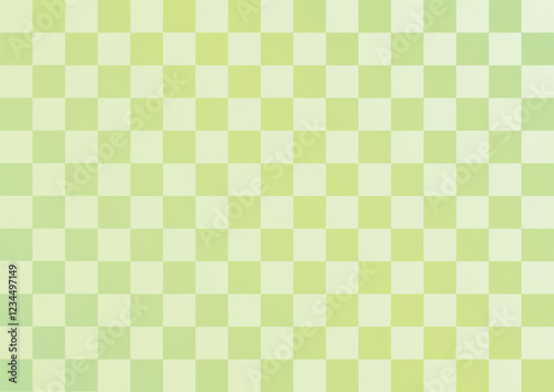 Checkered pattern background. Green gradient. Retro design.