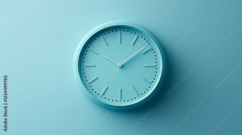 Minimalist Interior with Clock and Vase Minimalist Interior with Clock and Vase