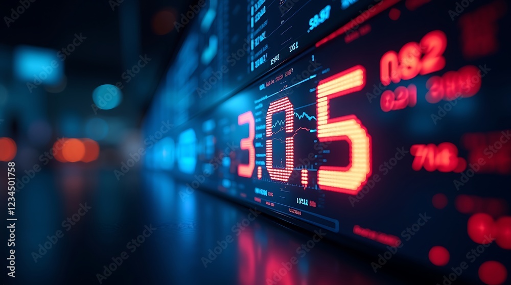 Fototapeta premium stock market data