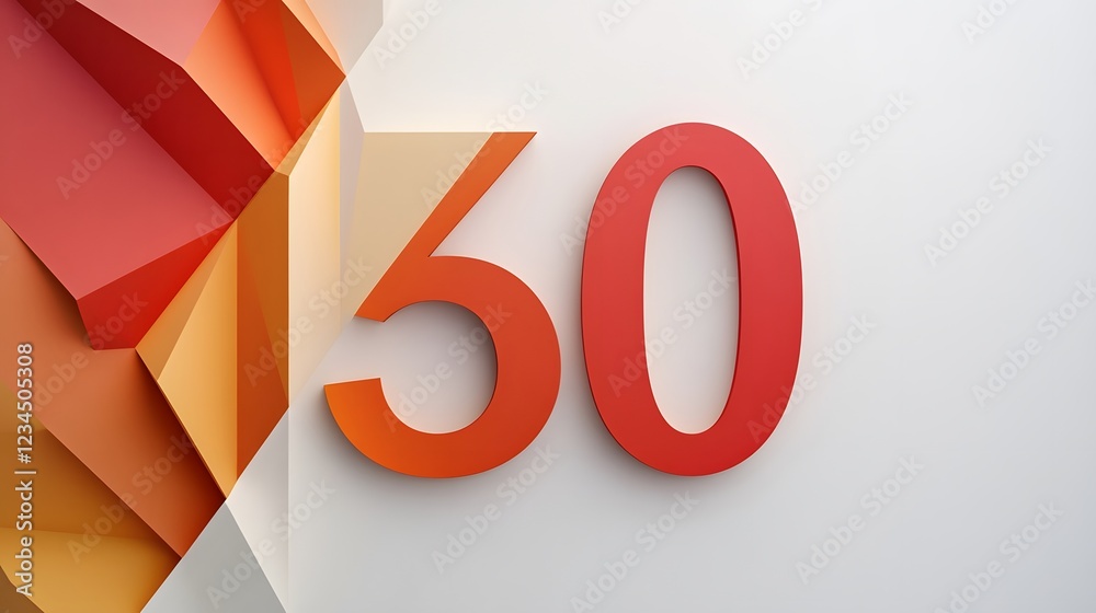 60. A white background with the number 60, in an elegant, geometric style 60. A white background with the number 60, in an elegant, geometric style